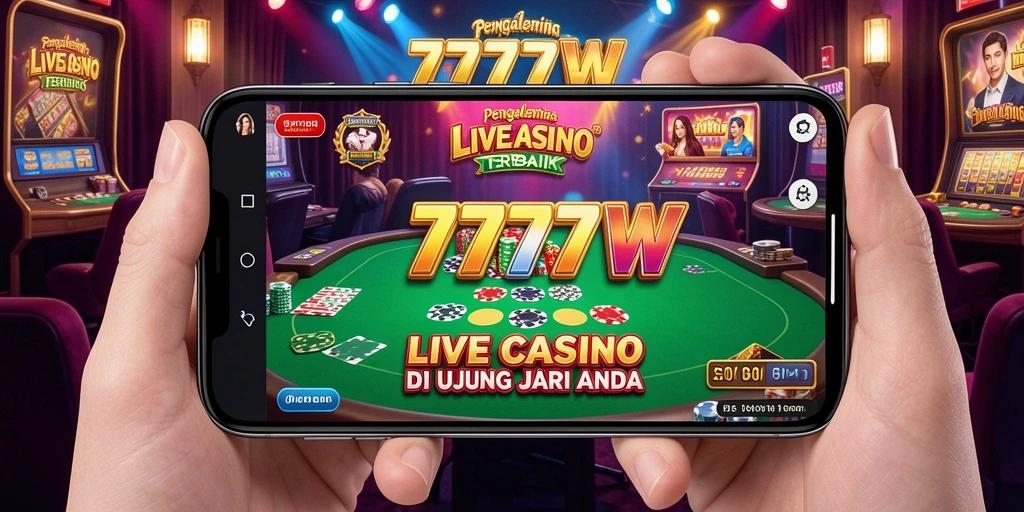 Gameplay Live Casino seru dan interaktif di 7777W.