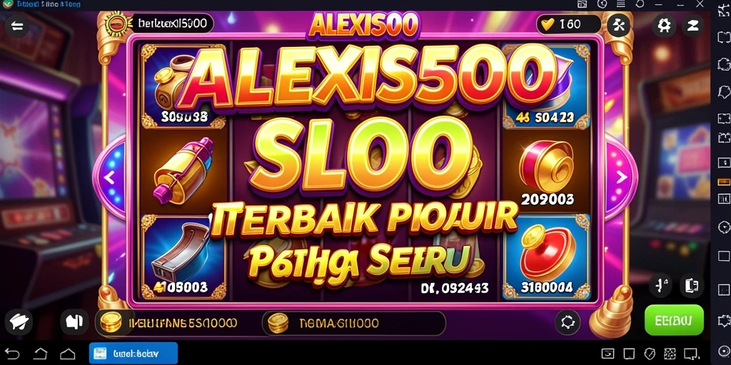 Gameplay menegangkan ALEXIS500 dengan berbagai tema slot.