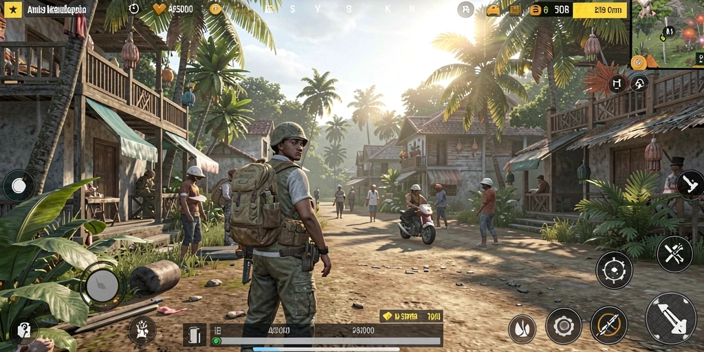Tampilan gameplay API5000 yang menawan dan penuh warna.