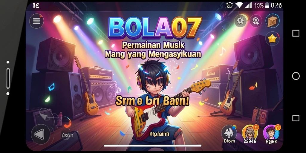 Tampilan gameplay BOLA07 yang seru dan interaktif.