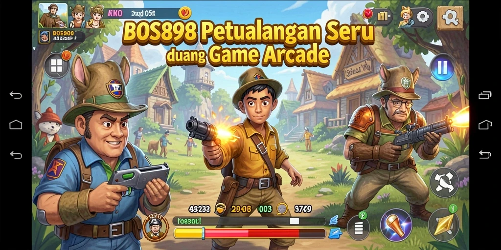 Tampilan gameplay BOS898 yang penuh warna dan menarik.