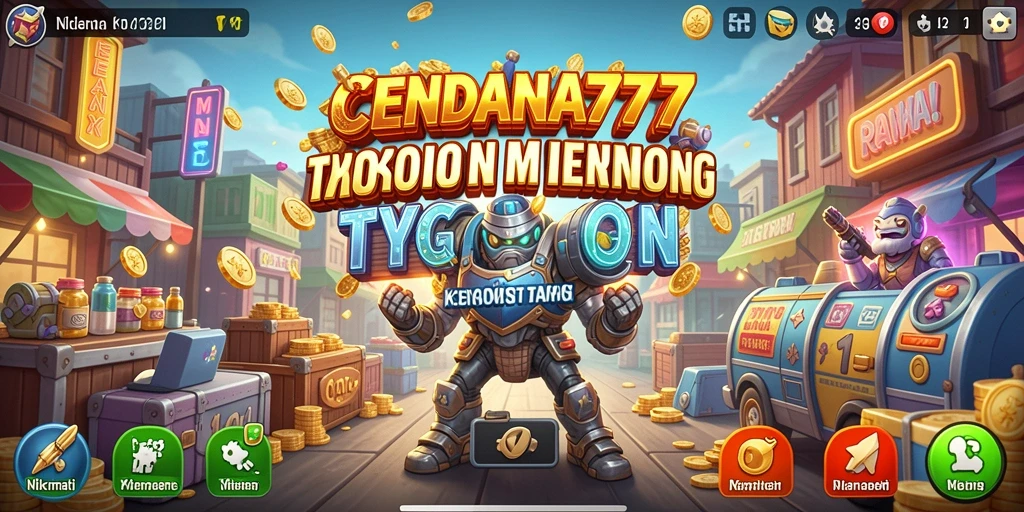 Screenshot gameplay CENDANA777 yang menampilkan keseruan membangun bisnis.