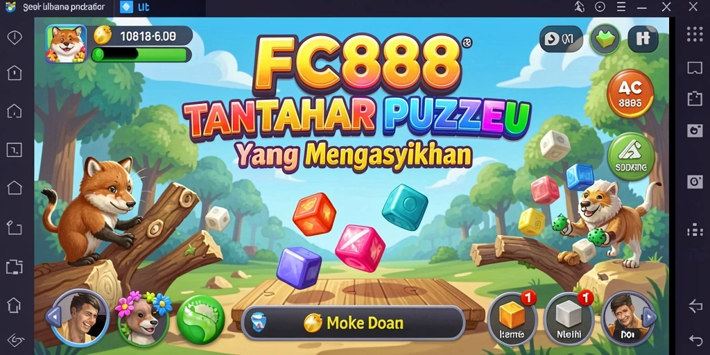 Gameplay mengasyikkan FC888 dengan berbagai puzzle menarik.
