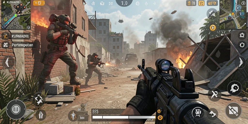 Screenshot gameplay <strong>KURNIA898</strong> yang menunjukkan aksi pertempuran yang mendebarkan.
