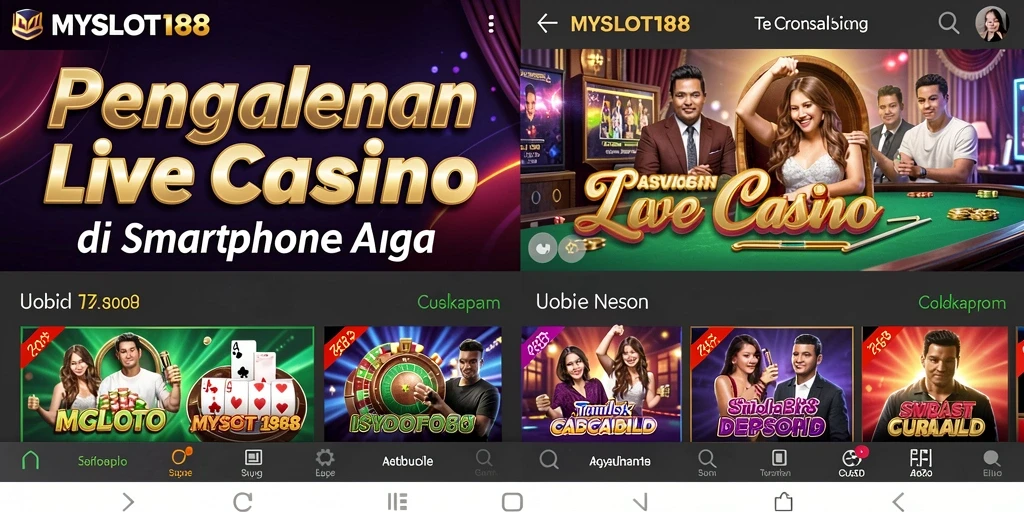 Screenshot gameplay MYSLOT188 menampilkan dealer dan pemain berinteraksi langsung.