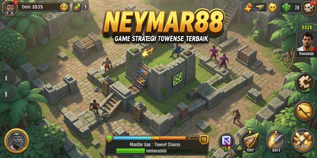 Screenshot gameplay NEYMAR88 yang menampilkan aksi Tower Defense yang seru.