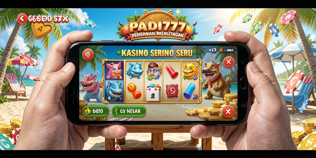 Tampilan menarik dari gameplay Kasino PADI777 yang mendebarkan.