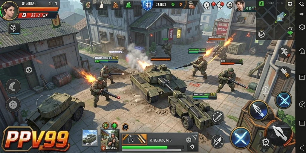 Tangkapan layar gameplay PPV99 yang menampilkan aksi strategi yang intens.