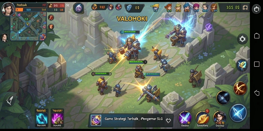Tampilan action memukau dalam gameplay VALOHOKI.
