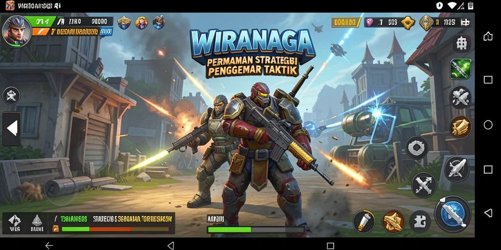 Tampilan luar biasa dari gameplay WIRANAGA dengan elemen strategi yang seru.